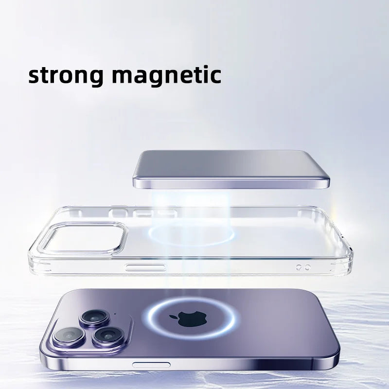 Magnetic Wireless Power Bank 10000mAh Portable Fast Charger External Spare Battery Metal Case Slim Powerbank For iPhone Samsung
