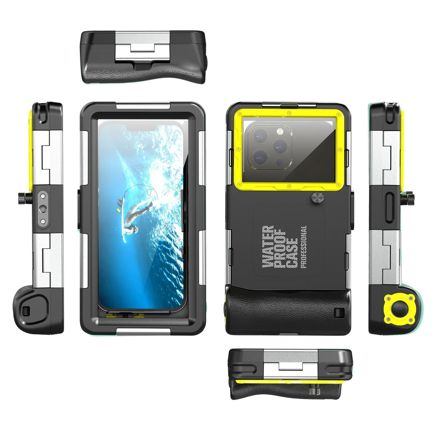 Shellbox Newly upgraded multicolor IP68 standard 15M/50ft diving/swimming photography professional diving waterproof Phone Case