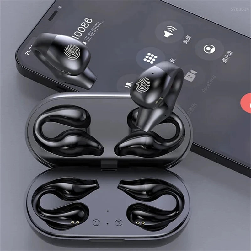 2024 New TWS Bluetooth 5.2 Wireless Headphones Bone Conduction Music Noise Canceling Earphone Sport Call Headset With Microphone